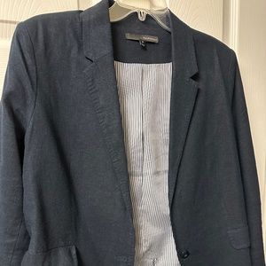 Navy linen blazer